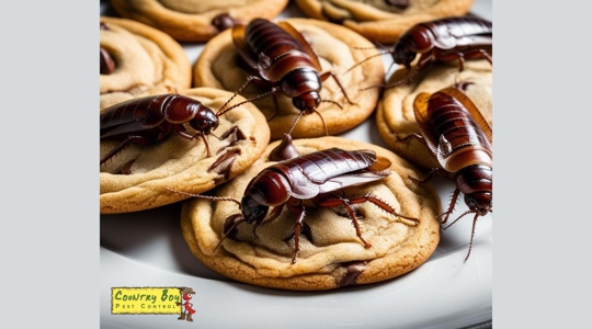 Cockroaches on cookies